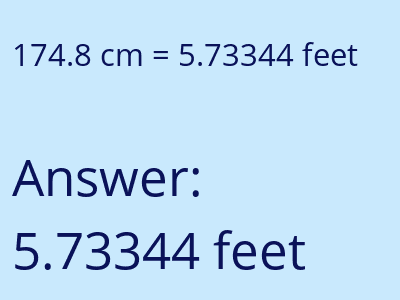 174.8 cm in feet image