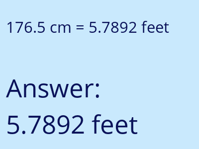 176.5 cm in feet image