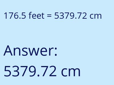 176.5 feet in cm image