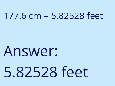 177.6 cm in feet image
