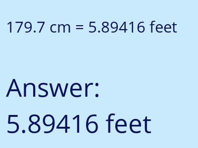 179.7 cm in feet image
