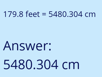 179.8 feet in cm image
