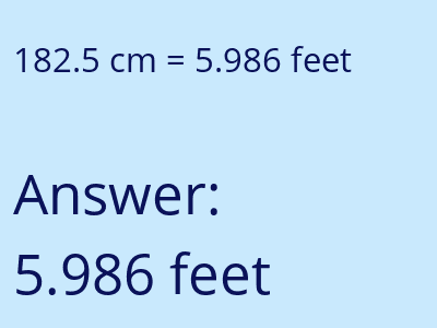 182.5 cm in feet image