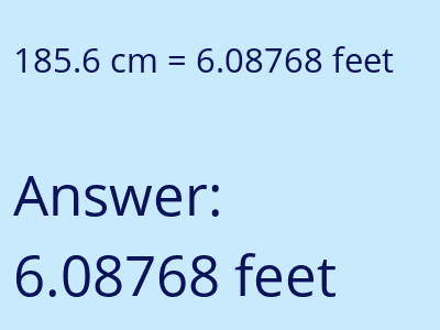 185.6 cm in feet image