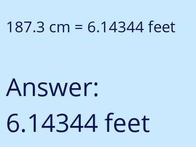 187.3 cm in feet image
