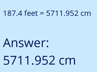 187.4 feet in cm image