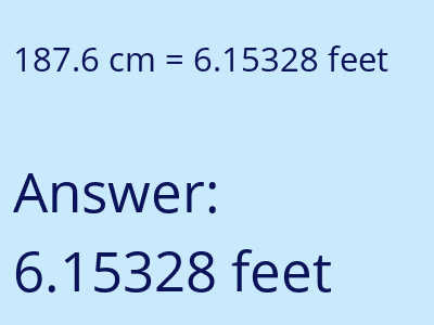 187.6 cm in feet image