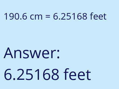 190.6 cm in feet image