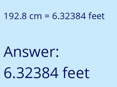 192.8 cm in feet image