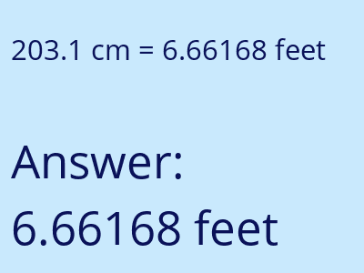 203.1 cm in feet image