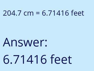 204.7 cm in feet image