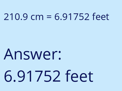 210.9 cm in feet image