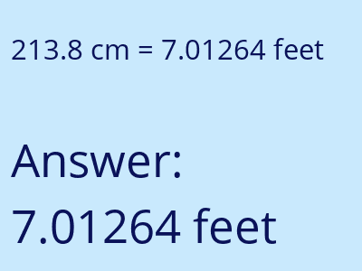 213.8 cm in feet image