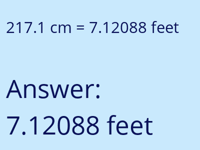 217.1 cm in feet image