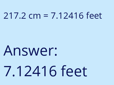 217.2 cm in feet image