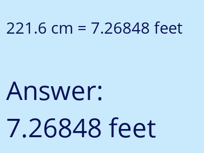 221.6 cm in feet image