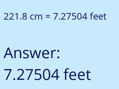 221.8 cm in feet image