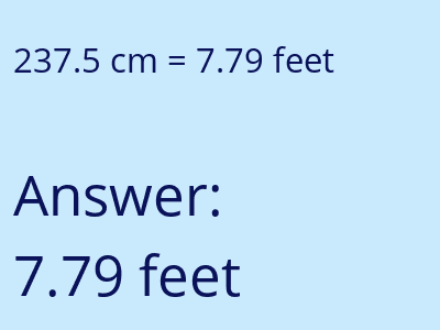 237.5 cm in feet image