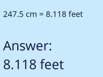 247.5 cm in feet image