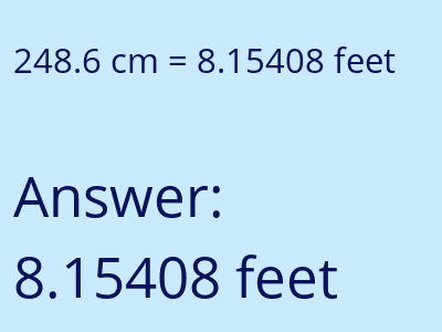 248.6 cm in feet image