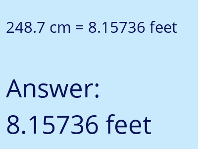 248.7 cm in feet image