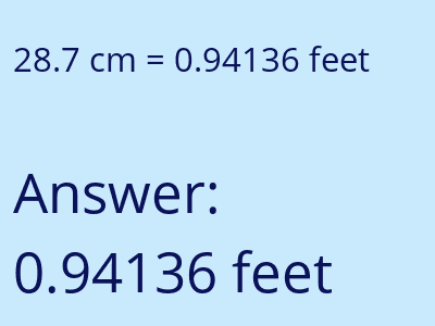 28.7 cm in feet image