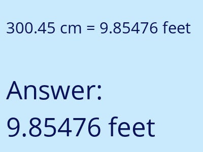 300.45 cm in feet image