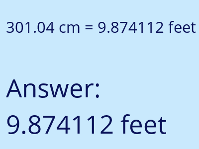 301.04 cm in feet image