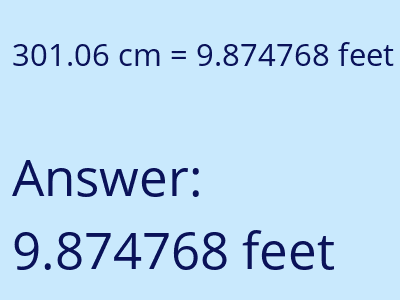 301.06 cm in feet image