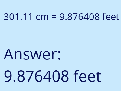 301.11 cm in feet image