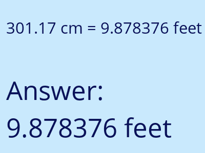 301.17 cm in feet image