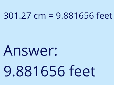 301.27 cm in feet image