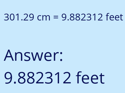 301.29 cm in feet image