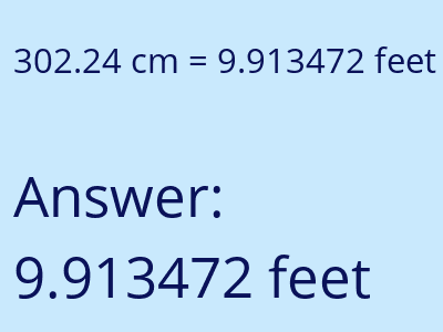 302.24 cm in feet image