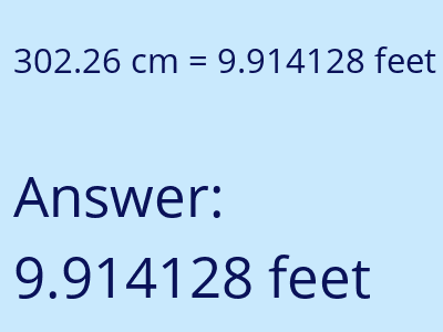 302.26 cm in feet image