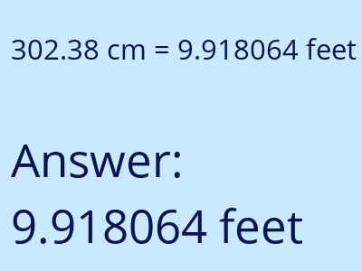 302.38 cm in feet image