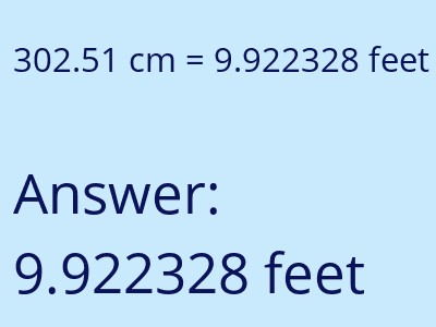 302.51 cm in feet image