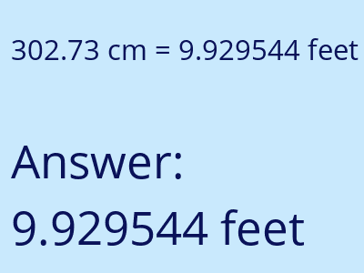 302.73 cm in feet image