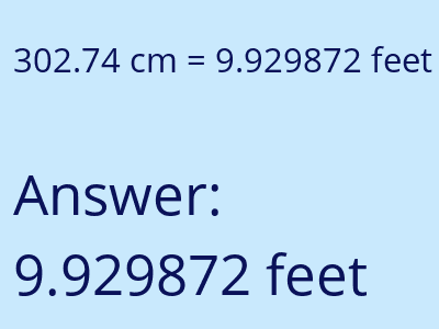 302.74 cm in feet image
