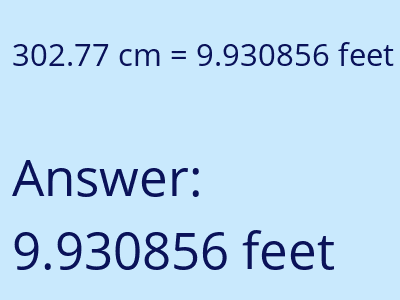 302.77 cm in feet image