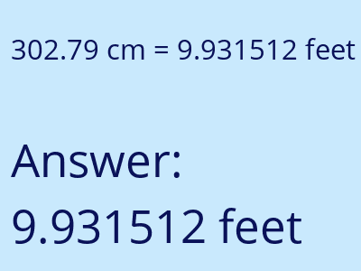 302.79 cm in feet image