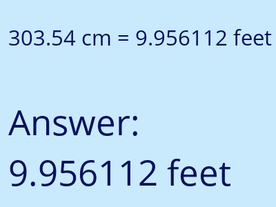 303.54 cm in feet image