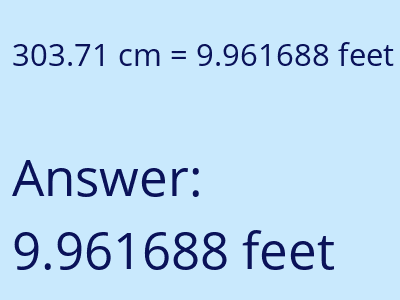 303.71 cm in feet image