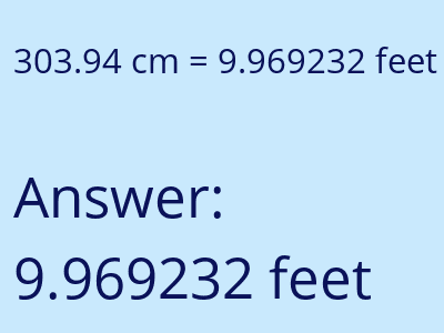 303.94 cm in feet image