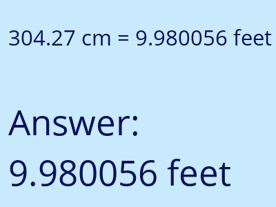304.27 cm in feet image