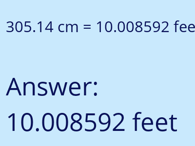 305.14 cm in feet image