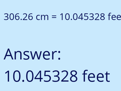 306.26 cm in feet image