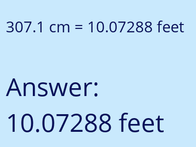 307.1 cm in feet image