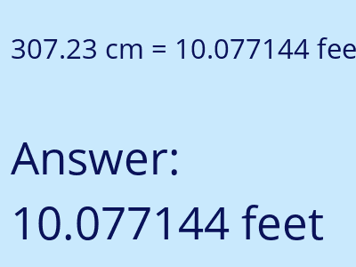 307.23 cm in feet image