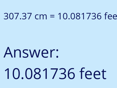 307.37 cm in feet image